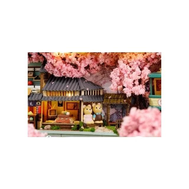 大旺小舖:DIY小屋袖珍屋娃娃屋材料包盒子劇場夢之境三部曲 櫻花之境/ 生日結婚母親節情人節聖誕交換禮物 實體店面