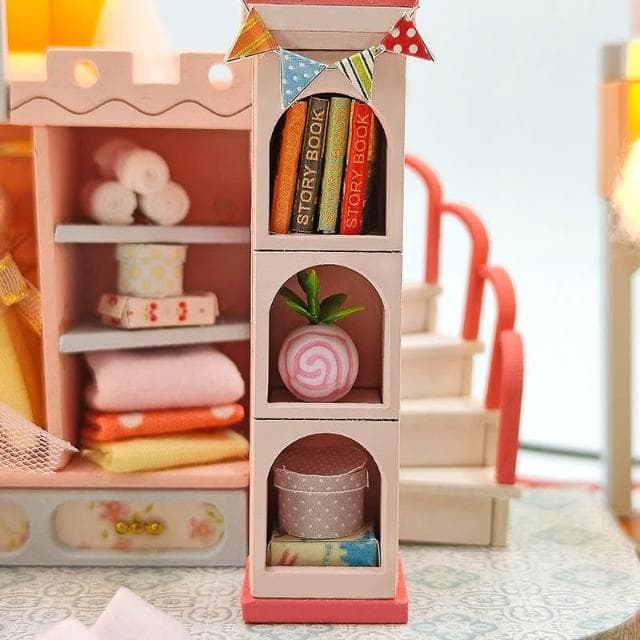 大旺小舖:台北現貨DIY小屋夢幻公主房 袖珍屋娃娃屋材料包 生日結婚母親節情人節聖誕交換禮物 實體店面