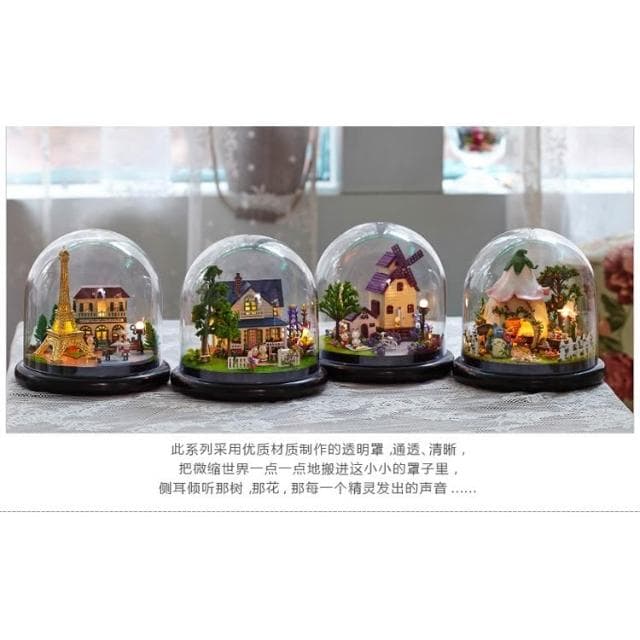 大旺小舖:DIY小屋袖珍屋娃娃屋材料包環遊世界音樂盒普羅旺斯 生日結婚母親節情人節聖誕交換禮物