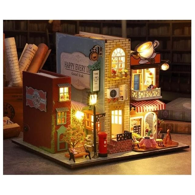 大旺小舖:台北DIY小屋 書裡書外 袖珍屋娃娃屋材料包 台北車站賣場上百款小屋生日結婚母親節情人節聖誕交換禮物