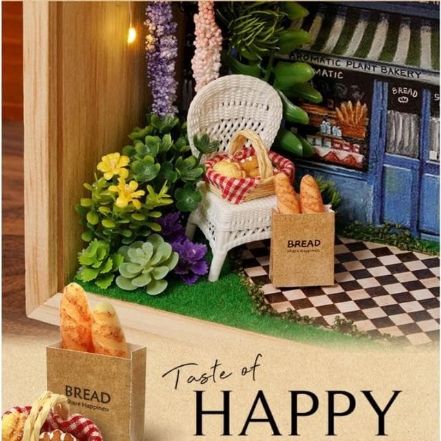 大旺小舖:DIY袖珍屋娃娃屋材料包小屋小木屋花間集香草麵包坊  生日結婚母親節情人節聖誕交換禮物 實體店面