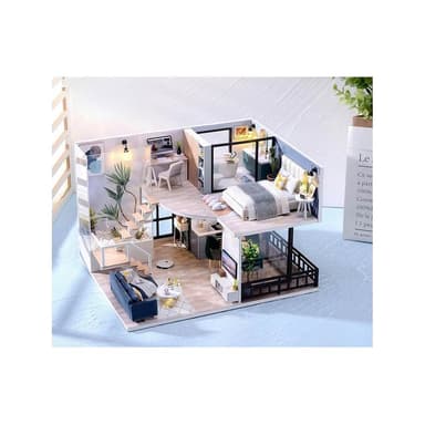 大旺小舖:台北現貨DIY小屋 愜意時光 袖珍屋娃娃屋材料包 現貨在台北當天寄 賣場上百款小屋可選 生日聖誕節交換禮物
