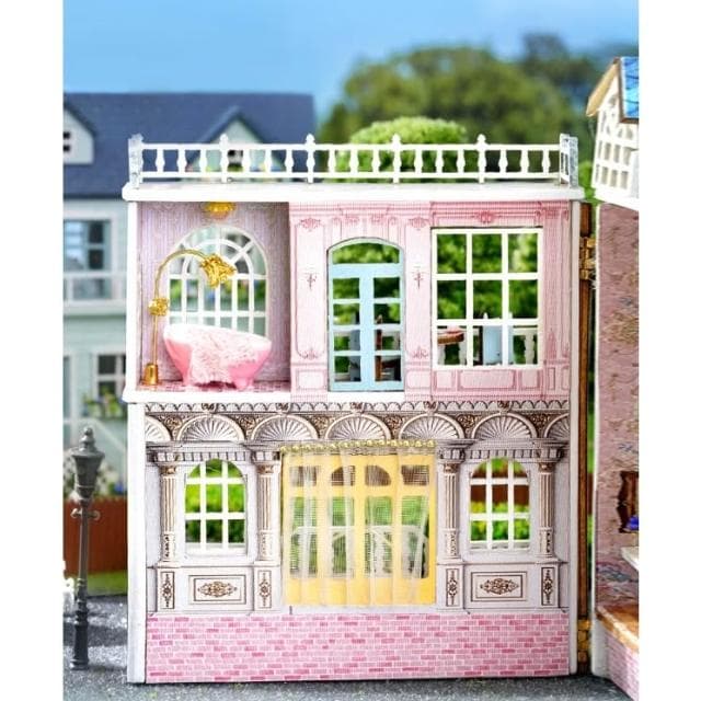 大旺小舖:DIY小屋迷你家園  浪漫城堡 袖珍屋娃娃屋材料包 生日結婚母親節情人節聖誕交換禮物 實體店面
