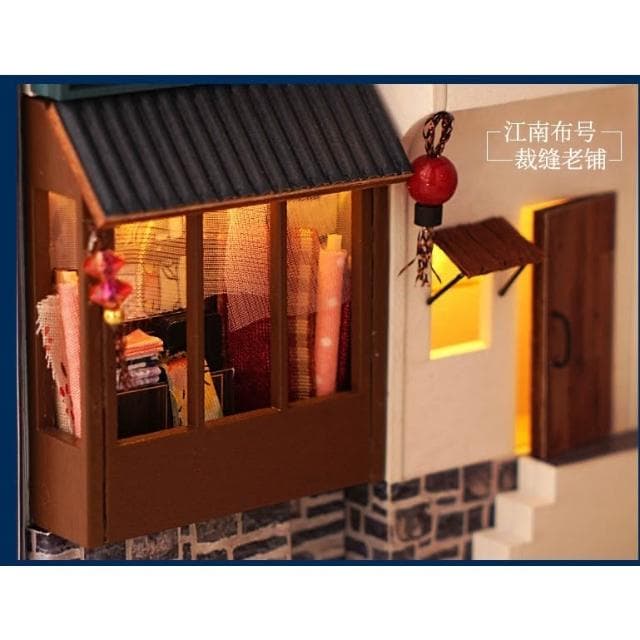 大旺小舖: 新款diy袖珍娃娃屋材料包小屋江南水巷  書本造型小屋 生日結婚母親節情人節聖誕交換禮物 實體店面