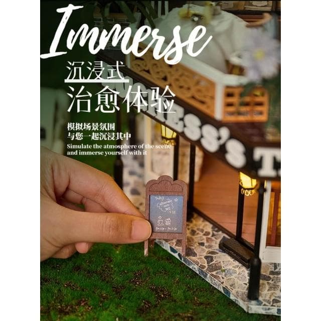 大旺小舖:台北現貨DIY小屋公爵夫人茶室 袖珍屋娃娃屋材料包大型屋  生日結婚母親節情人節聖誕交換禮物 實體店面