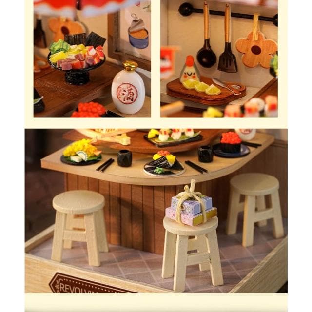 大旺小舖:台北現貨DIY小屋迴轉美食屋 袖珍屋娃娃屋材料包 賣場上百款小屋可選 生日結婚母親節情人節聖誕交換禮物