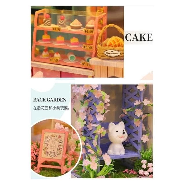 大旺小舖:DIY小屋茶語時光 袖珍屋娃娃屋材料包 生日結婚母親節情人節聖誕交換禮物 實體店面