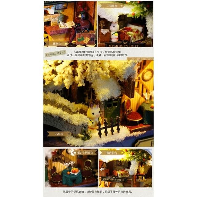 大旺小舖:DIY小屋袖珍屋娃娃屋材料包盒子劇場 冬日漫遊 台北車站實體店面 生日結婚母親節情人節聖誕交換禮物