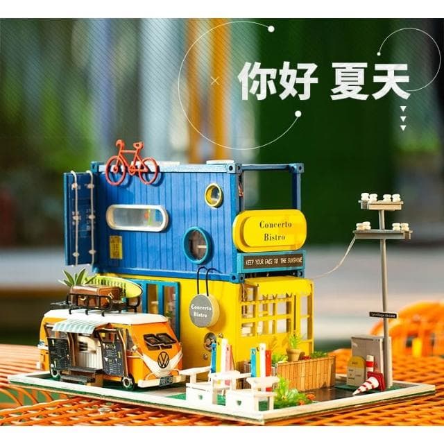 大旺小舖:台北現貨DIY小屋你好夏天 袖珍屋娃娃屋材料包大型屋  生日結婚母親節情人節聖誕交換禮物 實體店面