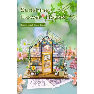 大旺小舖:DIY小屋 花房袖珍屋娃娃屋材料包 生日結婚母親節情人節聖誕交換禮物 實體店面
