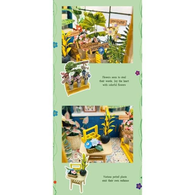 大旺小舖:DIY小屋 花房袖珍屋娃娃屋材料包 生日結婚母親節情人節聖誕交換禮物 實體店面