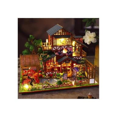 大旺小舖:台北現貨DIY小屋 和喜居 日本料理店 袖珍屋娃娃屋材料包 生日結婚母親節情人節聖誕交換禮物 實體店面