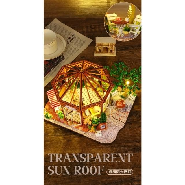 大旺小舖:DIY小屋西提摩卡  袖珍屋娃娃屋材料包 生日結婚母親節情人節聖誕交換禮物 實體店面