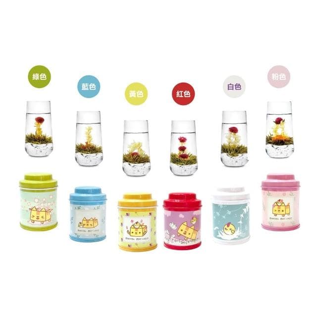 【無藏茗茶】無藏X紙箱貓 聖誕禮物_開箱貓_開花茶3入罐裝禮盒(3罐/盒)