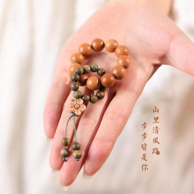 【Paiya 派亞】桃木小手撚手串女蓮蓬檀木指尖文玩繞指柔盤玩佛珠手持念珠男(送禮好物/交換禮物)