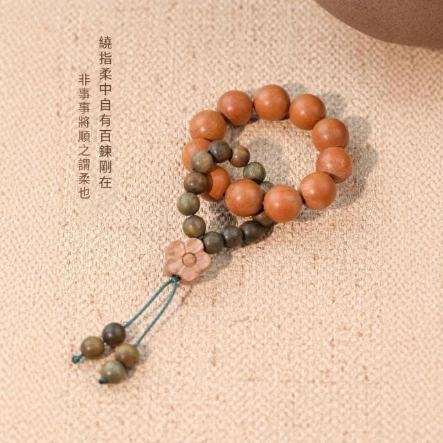 【Paiya 派亞】桃木小手撚手串女蓮蓬檀木指尖文玩繞指柔盤玩佛珠手持念珠男(送禮好物/交換禮物)