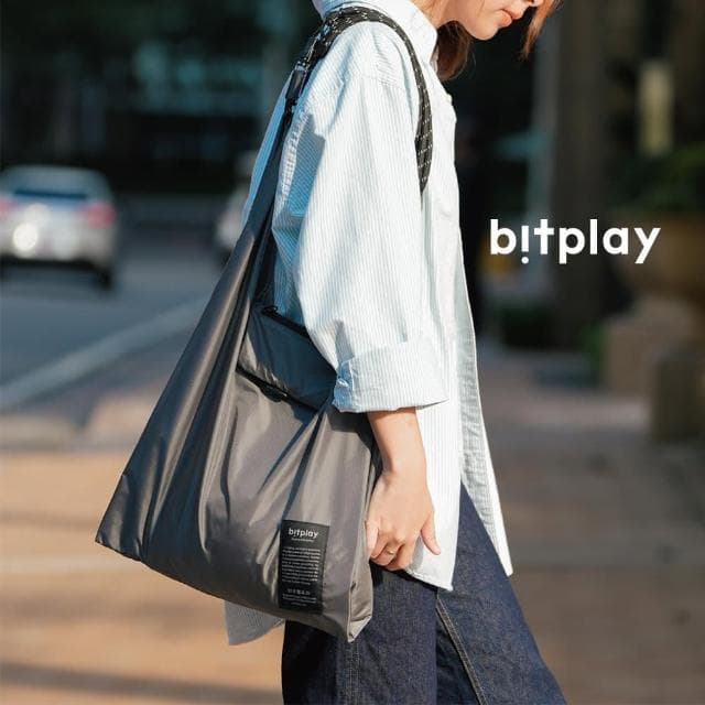 bitplay Foldable 2-Way Bag 超輕量翻轉口袋包(隨身/購物袋/媽媽包/多功能/#情侶聖誕禮物)