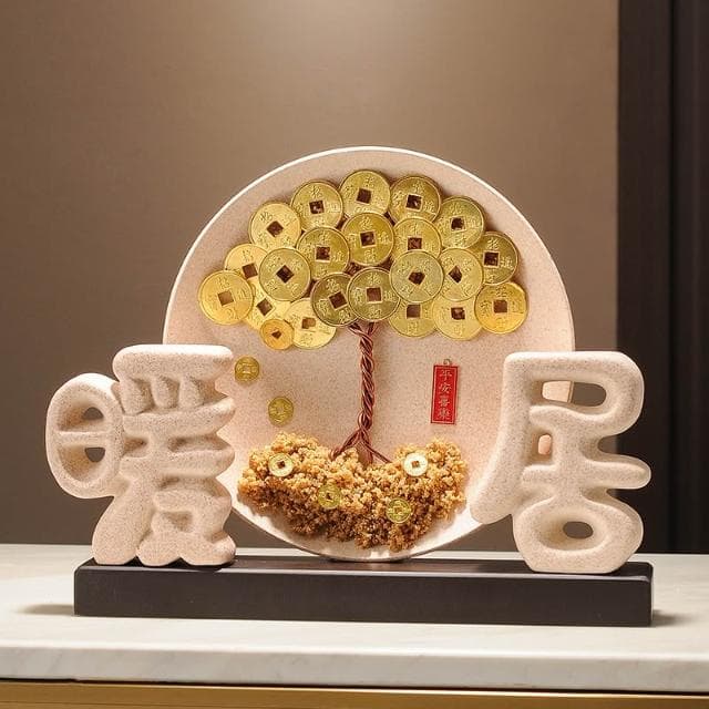 家和万事兴摆件暖居装饰品电视柜酒柜玄关新中式客厅乔迁搬家礼物