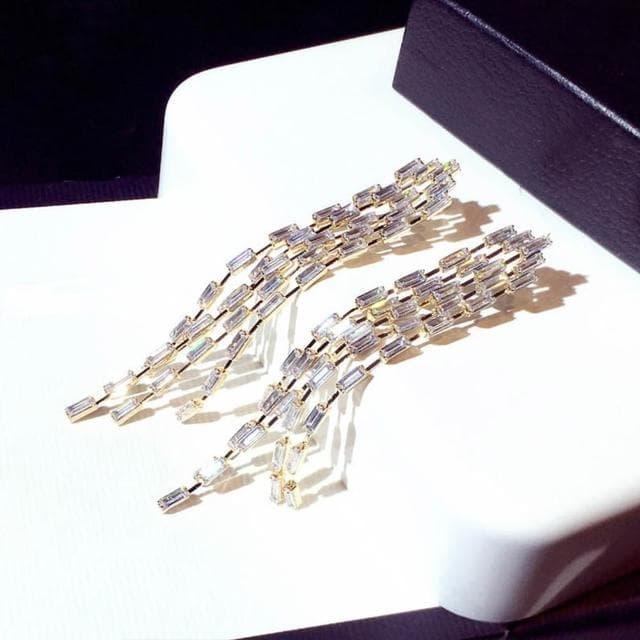 【LEESA】幾何耳環\耳針\抗敏耳環\歐美耳環\飾品\耳飾\耳環\流蘇耳環\簡約ins風\長款耳環\小眾設計\送閨蜜\小禮物\