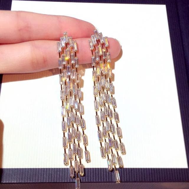 【LEESA】幾何耳環\耳針\抗敏耳環\歐美耳環\飾品\耳飾\耳環\流蘇耳環\簡約ins風\長款耳環\小眾設計\送閨蜜\小禮物\