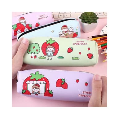 憶香許快樂購 學生 聖誕禮品 獎品 禮物 期末獎品 卡通 草莓 女孩 筆袋 收納袋 文具 鉛筆盒