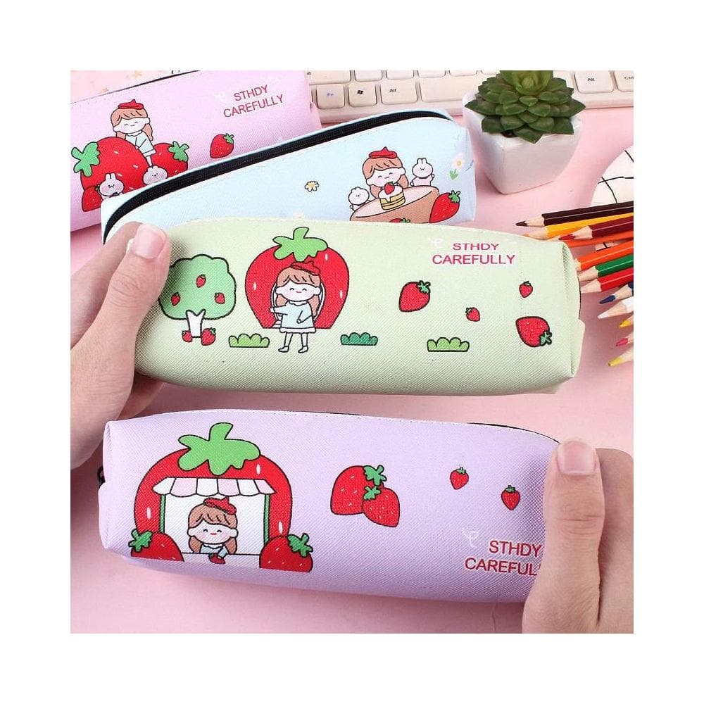 憶香許快樂購 學生 聖誕禮品 獎品 禮物 期末獎品 卡通 草莓 女孩 筆袋 收納袋 文具 鉛筆盒