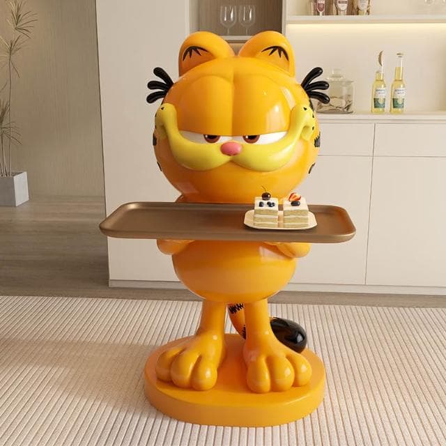 加菲猫周边超大型客厅电视柜沙发旁边床头落地装饰品乔迁礼物摆件