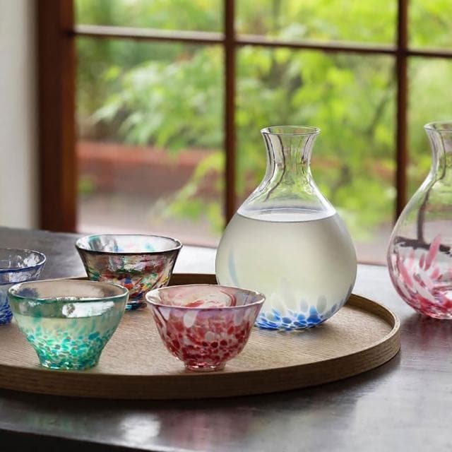 【ADERIA】日本 津輕 清酒杯禮盒組 50ml 4入禮盒 日本製 清酒杯 酒杯 燒酒杯 禮盒 琉璃酒杯 交換禮物 企業採購 商務禮品 生日禮 入厝禮