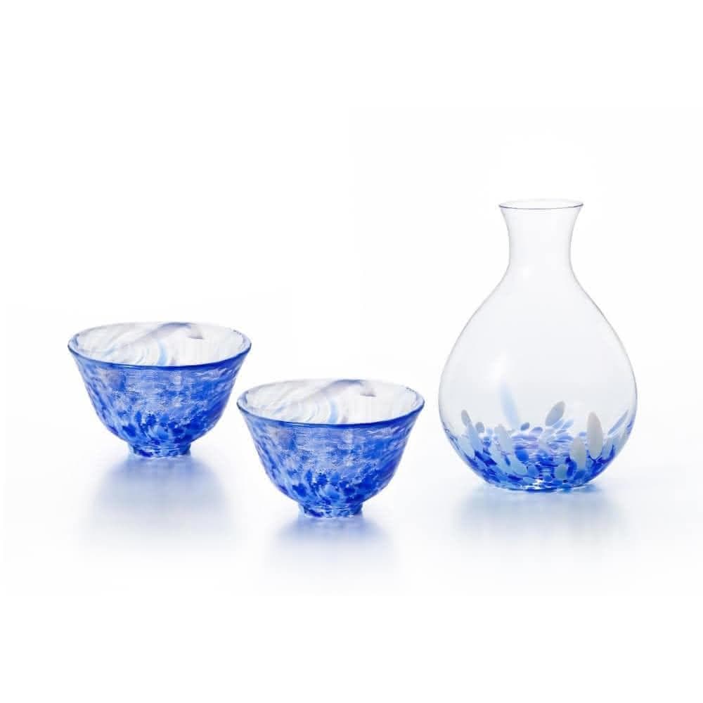 【ADERIA】日本津輕 岩清水禮盒組 一壺兩杯 日本製 清酒杯 酒杯 清酒壺 生日禮 企業採購 商務禮品 交換禮物 入厝禮