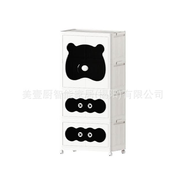 70CM折疊衣櫃嬰幼兒奶粉紙尿褲整理收納櫃兒童掛衣衣櫥玩具儲物箱