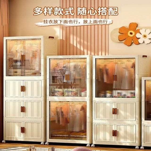 免安裝寶寶衣櫃兒童衣服整理箱嬰兒收納櫃塑膠家用零食收納儲物櫃