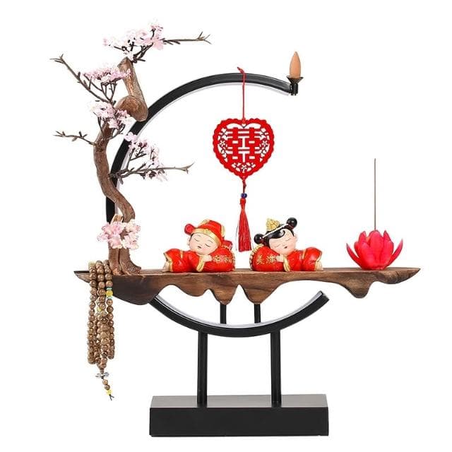 居家裝飾新婚結婚禮物送新人壹對創意閨蜜實用高檔端七夕情人節女朋友禮品擺件擺飾