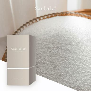 SanLaLa 珍珠沙蠟-香氛蠟燭 (白/白茶)