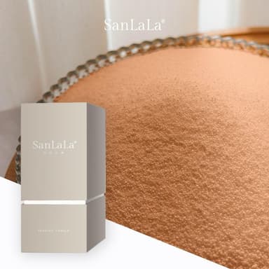 SanLaLa 珍珠沙蠟-香氛蠟燭 (橘黃/柑橘花園)