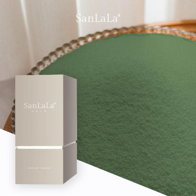 SanLaLa 珍珠沙蠟-香氛蠟燭 (綠/山野)