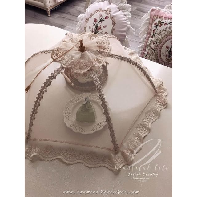 蕾絲菜罩/蕾絲蓋罩/蕾絲菜罩/交換禮物/餐桌用品/鄉村風菜罩/歐風家飾/歐式菜罩/防果蠅菜罩