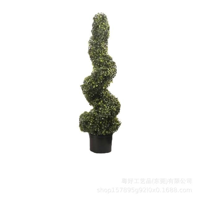 仿真綠植米蘭樹螺旋柱盆栽蛇形樹假植物室內落地式婚禮盆景盆栽擺