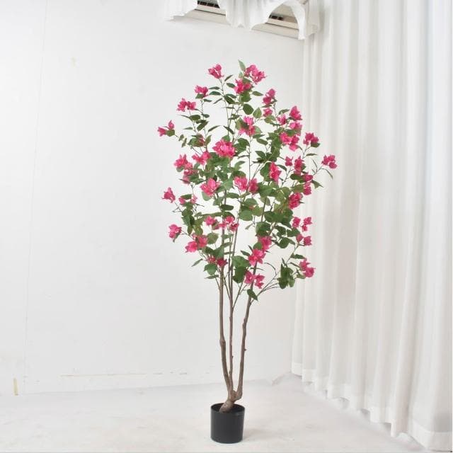 亞馬遜仿真植物三角梅盆栽室內裝飾三角梅樹落地盆栽廠家批發