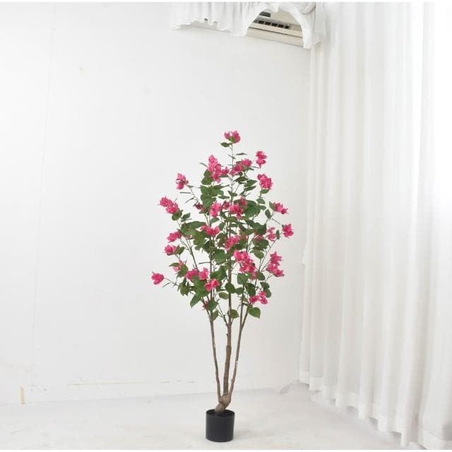 亞馬遜仿真植物三角梅盆栽室內裝飾三角梅樹落地盆栽廠家批發