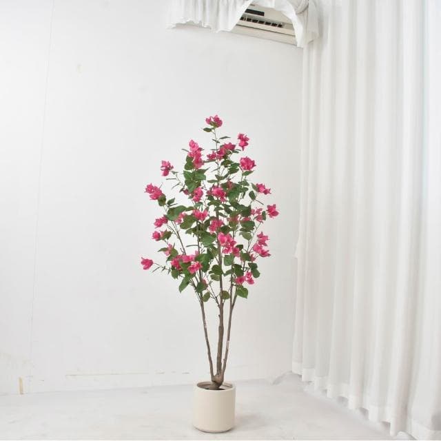 亞馬遜仿真植物三角梅盆栽室內裝飾三角梅樹落地盆栽廠家批發