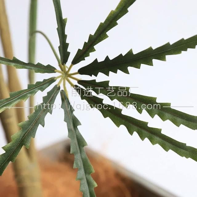 仿真綠植孔雀木假樹盆栽室內客廳落地仿真植物假樹假綠植