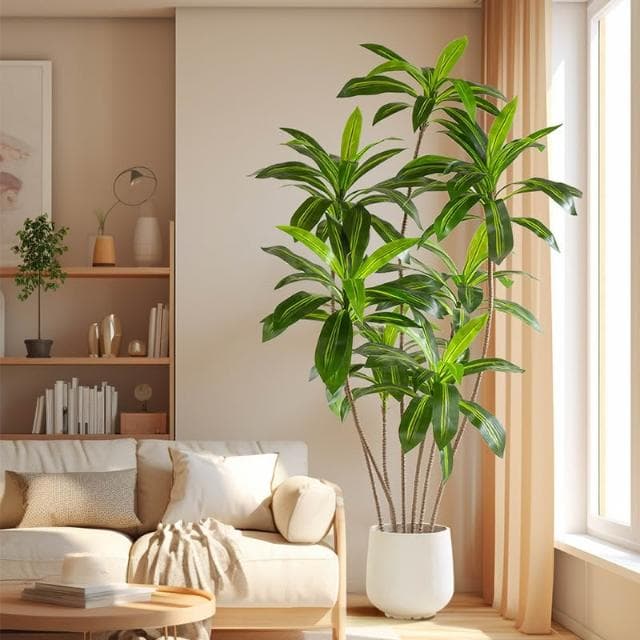 仿真綠植巴西木盆栽室內家居裝修植物擺件仿真樹巴西鐵落地盆景