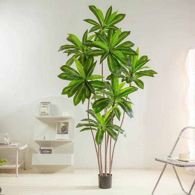 仿真綠植巴西木盆栽室內家居裝修植物擺件仿真樹巴西鐵落地盆景