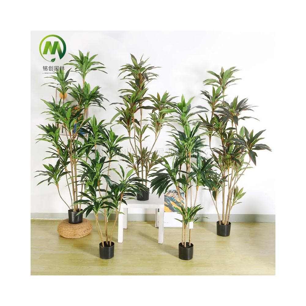 客廳綠植仿真天鵝絨 高端巴西鐵假植物盆栽 室內落地仿真綠植帶盆