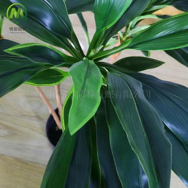 客廳綠植仿真天鵝絨 高端巴西鐵假植物盆栽 室內落地仿真綠植帶盆