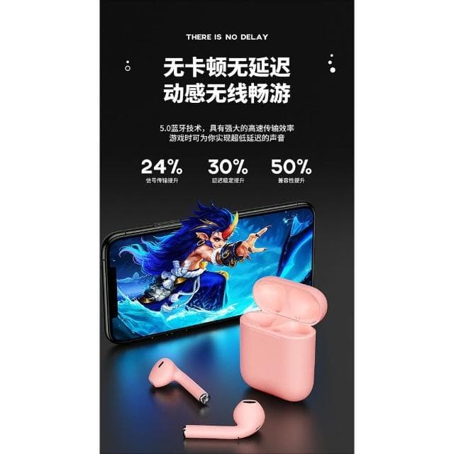 『現貨快速出』i12馬卡龍耳機 無線藍牙耳機 升級藍牙5.0 IPX4防水防汗 無線耳機 支持彈窗可通話 JH