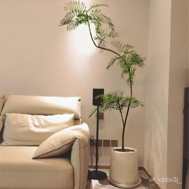 🔥熱銷-特惠🔥 藍花楹仿真綠植高端輕奢室內客廳裝飾花仿生假植物大型落地盆栽樹 仿真植物