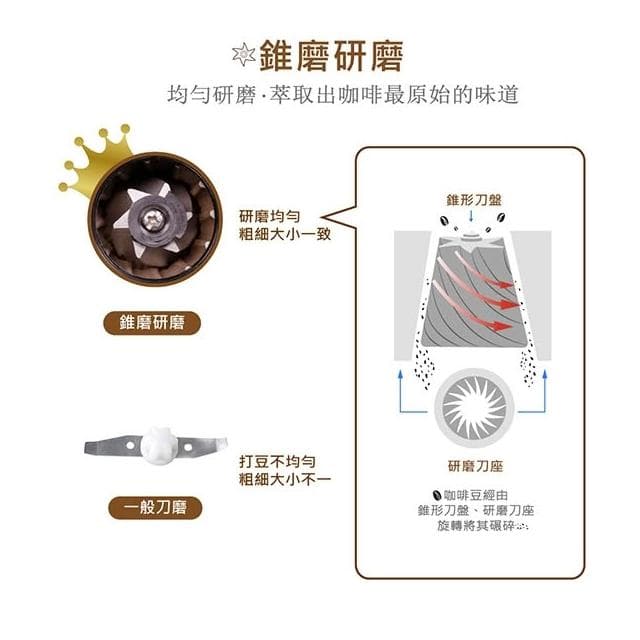 【THOMSON】6人份全自動錐磨咖啡機(TM-SAL21DA)(豆、粉兩用)