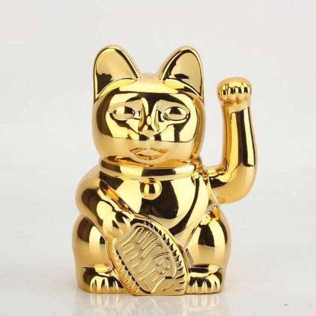 招手錢就來 北歐風招財貓 招財貓 招財貓咪 招財貓擺件 招財貓擺飾 金色招財貓 開幕送禮 開店送禮 開業擺件 紫龍騎士