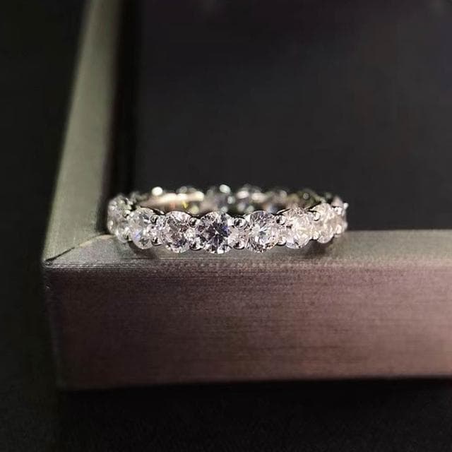 【LEEHER】情侶戒指/簡約戒指/個性戒指/純銀戒指/素戒指/飾品/銀飾/滿鑽戒指/生日禮物/歐美ins風/通體純銀